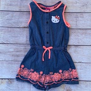 Girls Hello Kitty Romper Size 6X